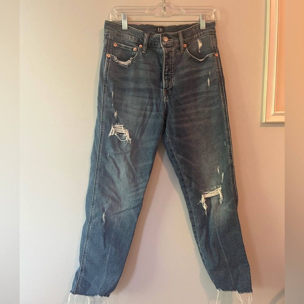 Cheeky Straight Ripped Gap Jeans